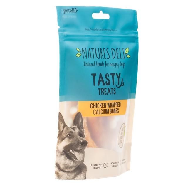 Natures Deli Chicken Wrapped Calcium Bone Dog Treats 100g