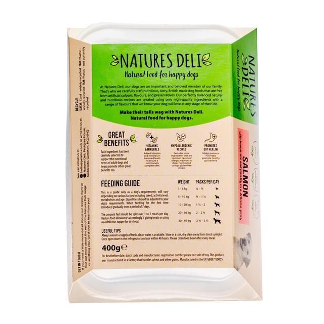 Natures Deli Salmon Wet Dog Food 400g