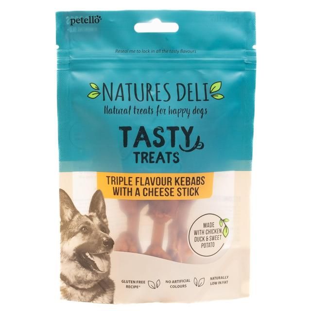 Natures Deli Triple Flavour Kebab Dog Treats 100g