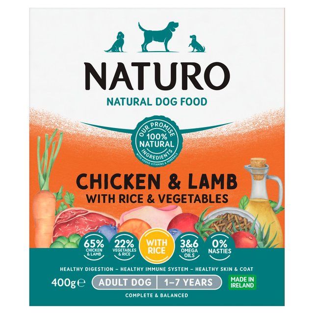 Naturo Chicken Lamb with Rice & Vegetables 400g