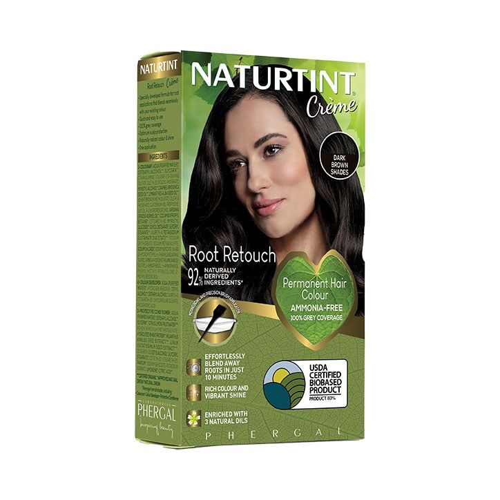 Naturtint Root Retouch Crème - Black Shades 45ml Dark Brown