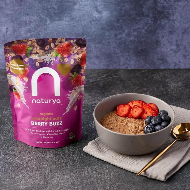 Naturya Organic Overnight Breakfast Oats Berry Buzz 300g