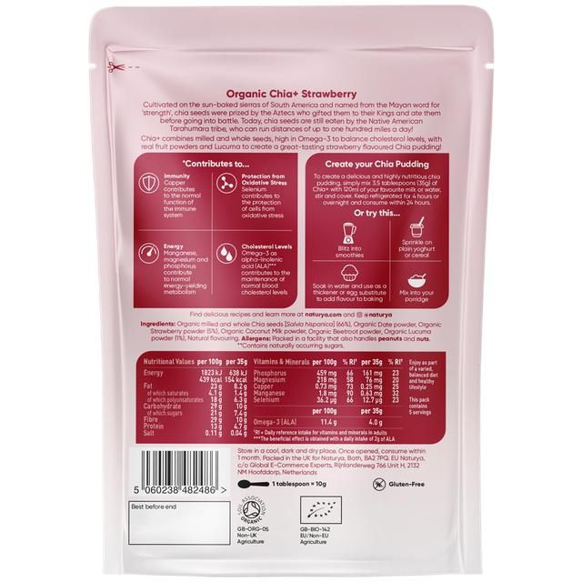 Naturya Organic Strawberry Chia+ Pudding 175g