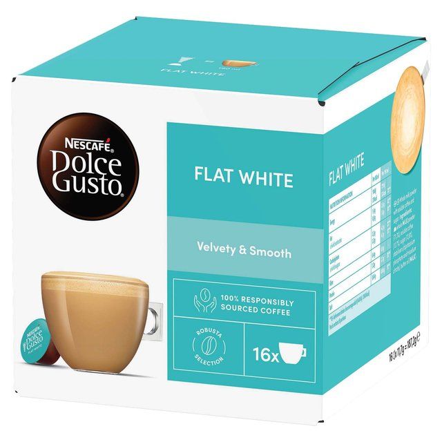 Nescafe Dolce Gusto Flat White Coffee Pods 16 per pack