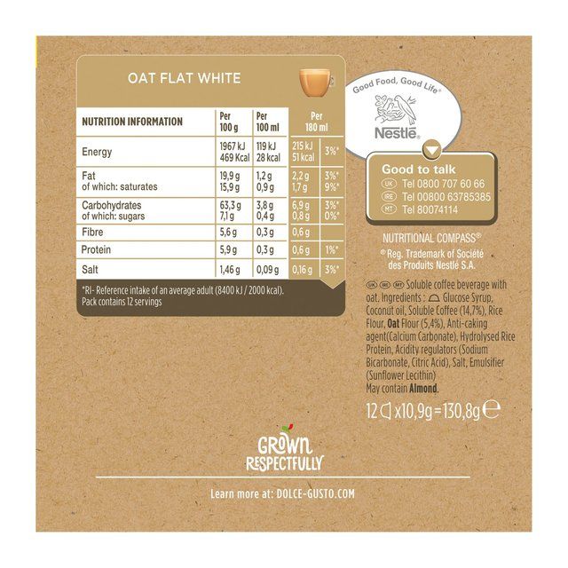 Nescafe Dolce Gusto Oat 12 per pack