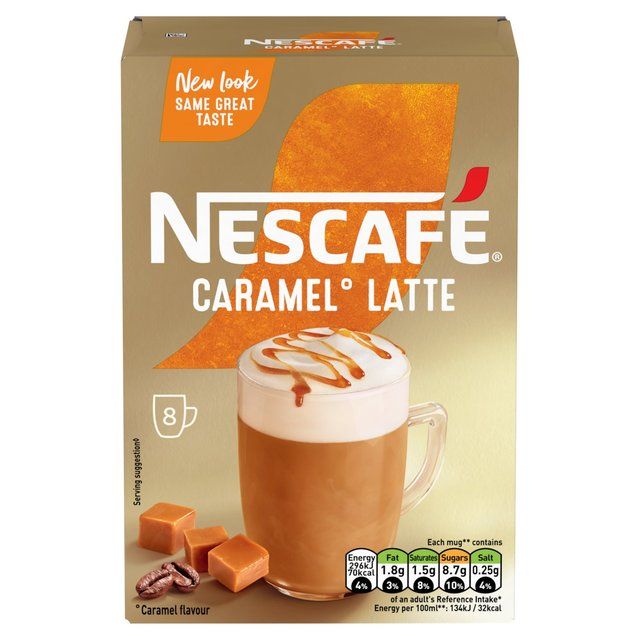 Nescafe Gold Caramel Latte 8 per pack