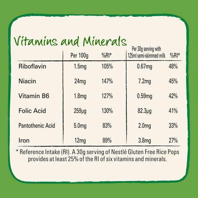 Nestle GoFree Rice Pops Gluten Free Cereal 350g