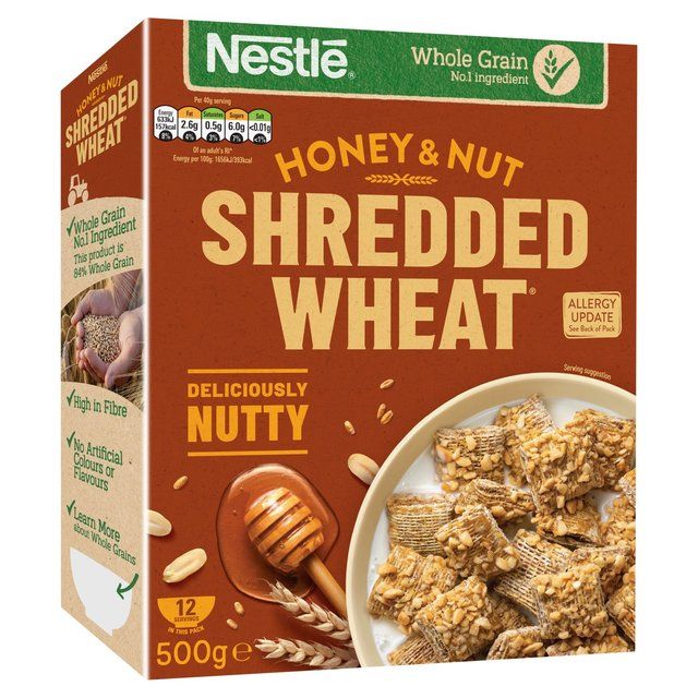 Nestle Shredded Wheat Honey Nut Cereal 500g