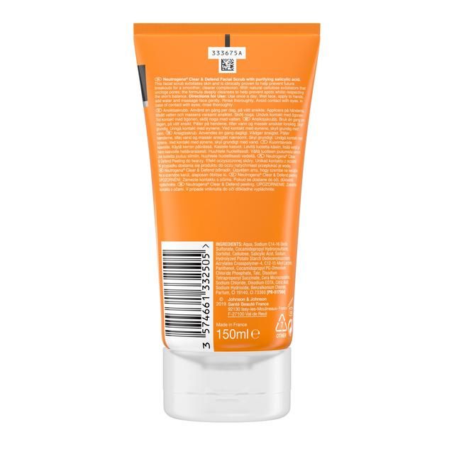 Neutrogena Clear & Defend Facial Scrub 150ml
