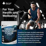 New Leaf Creatine Monohydrate Powder 150g Micronized Gym