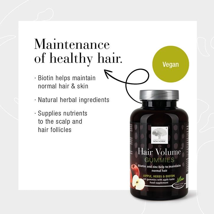 New Nordic Hair Volume Supplement 60 Gummies