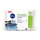 Nivea Biodegradable Face Cleansing Wipes Normal Skin 20'S