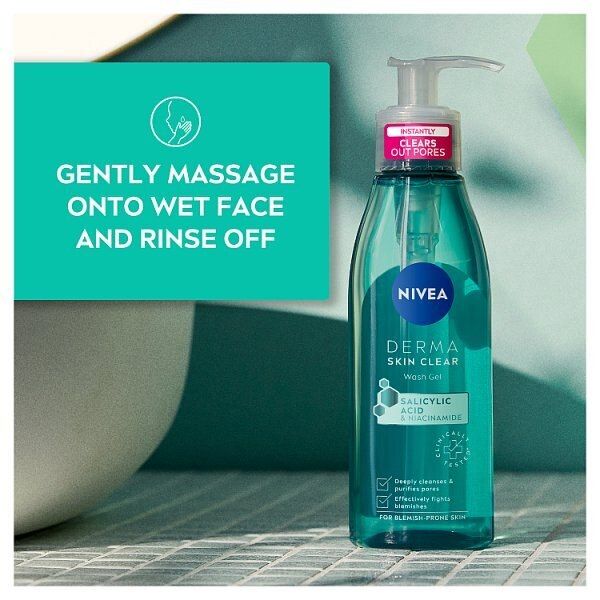 NIVEA Derma Skin Clear Wash Gel with Salicylic Acid 150ml