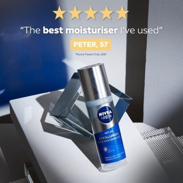 Nivea Men Anti-Age Face Gel Moisturiser Hyaluronic Acid 50Ml