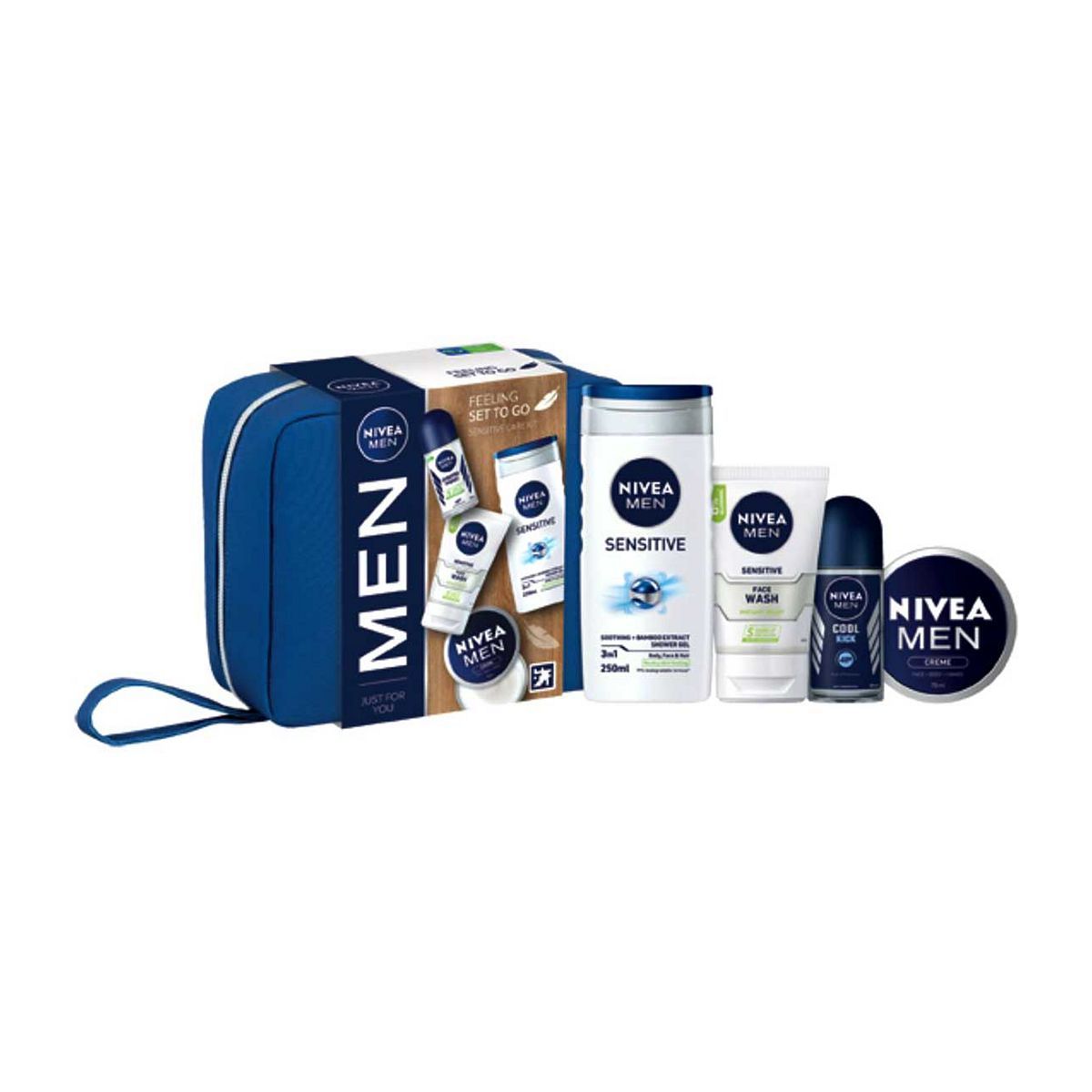 NIVEA MEN Feeling Set To Go Sensitive Care Gift Set