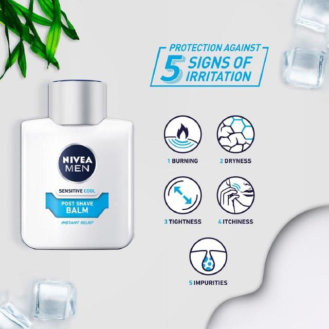 NIVEA MEN Sensitive Cooling Post Shave Balm with 0% Alcohol 100ml
