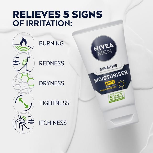 Nivea Men Sensitive Moisturiser SPF15 75ml