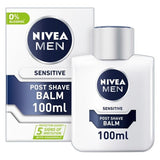 NIVEA MEN Sensitive Post Shave Balm with 0% Alcohol, 100ml