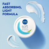 NIVEA Soft Moisturiser Cream for Face Hands & Body 300ml