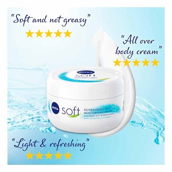 NIVEA Soft Moisturiser Cream for Face, Hands & Body, 500ml