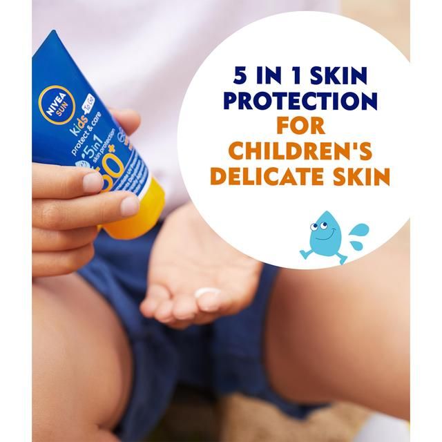 NIVEA SUN Kids Protect & Care SPF 50+ Sun Cream Pocket Size 50ml
