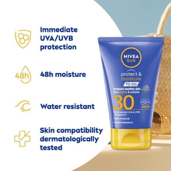 Nivea Sun Protect & Moisture To Go Tube SPF30 50ml
