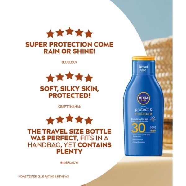 NIVEA SUN Suncream Lotion SPF 30 Protect & Moisture 100ml
