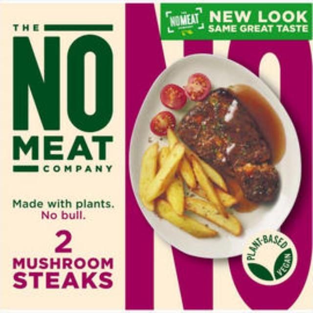 No Meat Company No Bull Mushroom Steaks 160g