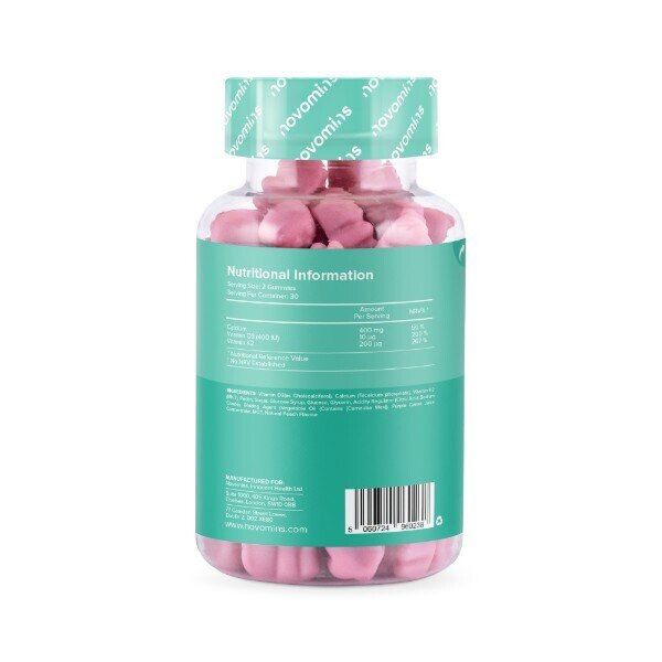 Novomins Calcium & Vitamin D - 60 Gummies