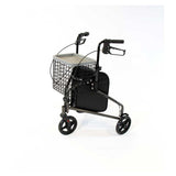 NRS Healthcare 3 Wheel Steel Rollator Silver