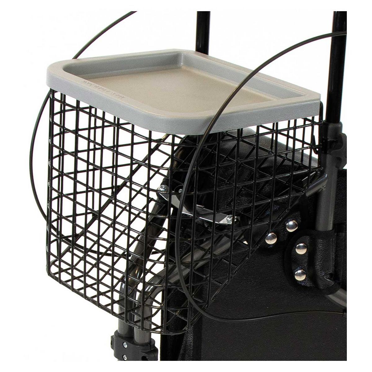 NRS Healthcare Basket And Tray Set For 3 Wheel Rollator