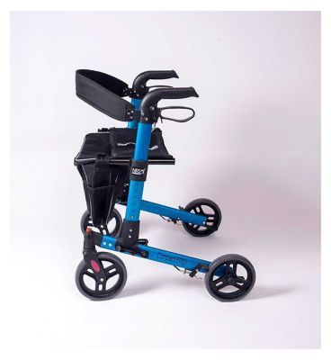 NRS Healthcare Compact Easy Rollator – Blue