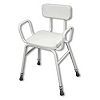 NRS Healthcare Malvern Stool With Arms & Padded Back