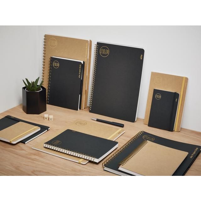 Nu Kraft A5 Manilla Stitched Notebook - 80 pgs