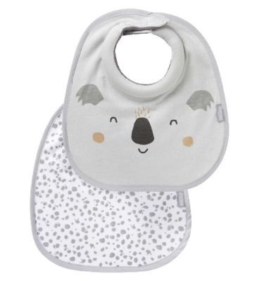 Nuby 4 Pack Snug & Dry Organic Bibs