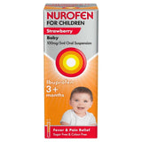 Nurofen Baby 3+ mths Fever & Pain Relief Strawberry 100ml
