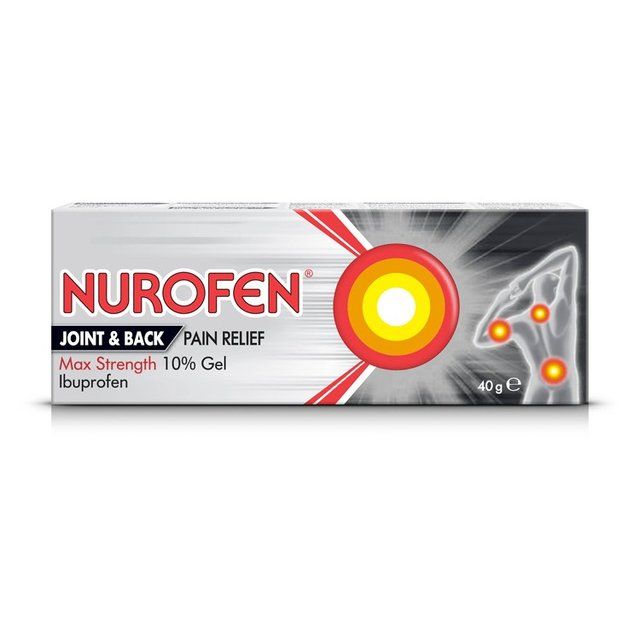 Nurofen Joint & Back Pain Relief Ibuprofen 10% Gel 40g