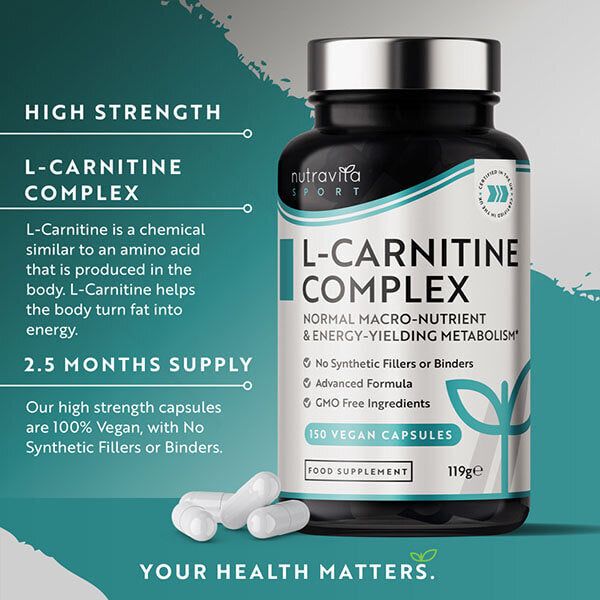 Nutravita L-Carnitine Complex - 150 Vegan Capsules