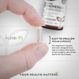 Nutravita Magnesium Citrate 1480mg - 180 Vegan Capsules