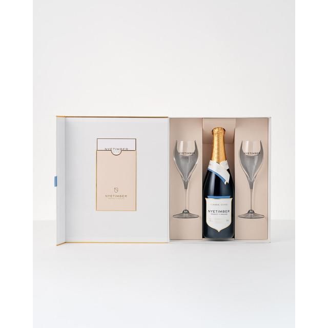 Nyetimber Classic Cuvee + Two Glasses Gift Pack 75cl