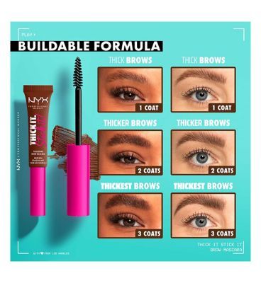 NYX Professional Makeup Thick It. Stick It! Brow Mascara