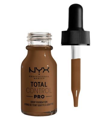 NYX Professional Makeup Total Control Pro Drop Controllable Coverage Foundation 25 Deep sable
