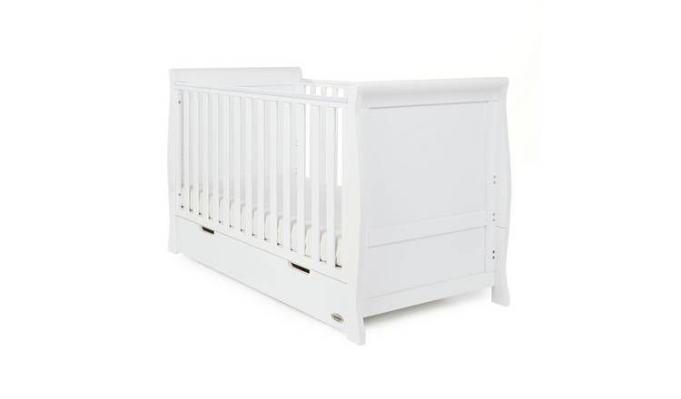 Obaby Stamford Classic Sleigh 3 Piece Nursery Set - White