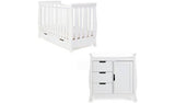 Obaby Stamford Mini Sleigh 2 Piece Nursery Set - White