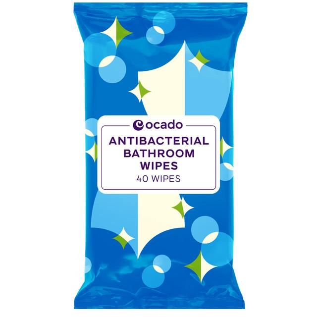 Ocado Antibacterial Bathroom Wipes 40 per pack