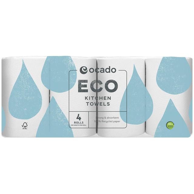 Ocado Eco Kitchen Towels 4 per pack
