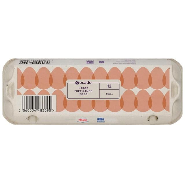 Ocado Large Free Range Eggs 12 per pack