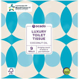 Ocado Luxury Coconut Oil Toilet Tissue 9 per pack
