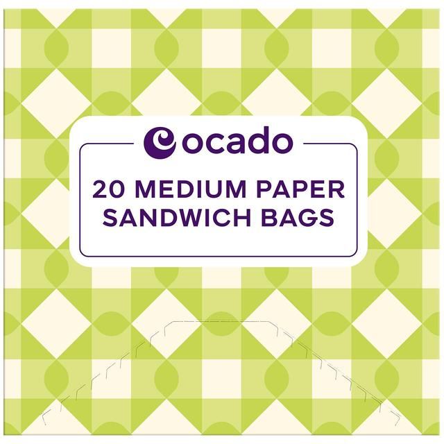 Ocado Medium Paper Sandwich Bags 20 per pack