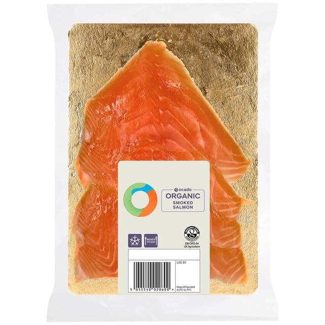 Ocado Organic Oak Smoked Salmon 100g